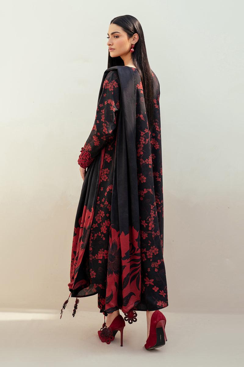 Baroque Black Digital Printed Lawn Dre’s