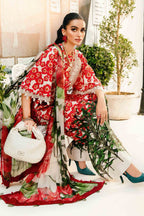 Lawn 3Piece Digital Printed Unstitched Dress - Kapra Collection