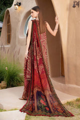 Lawn m print 3 piece unstitched digital printed suit - Kapra Collection