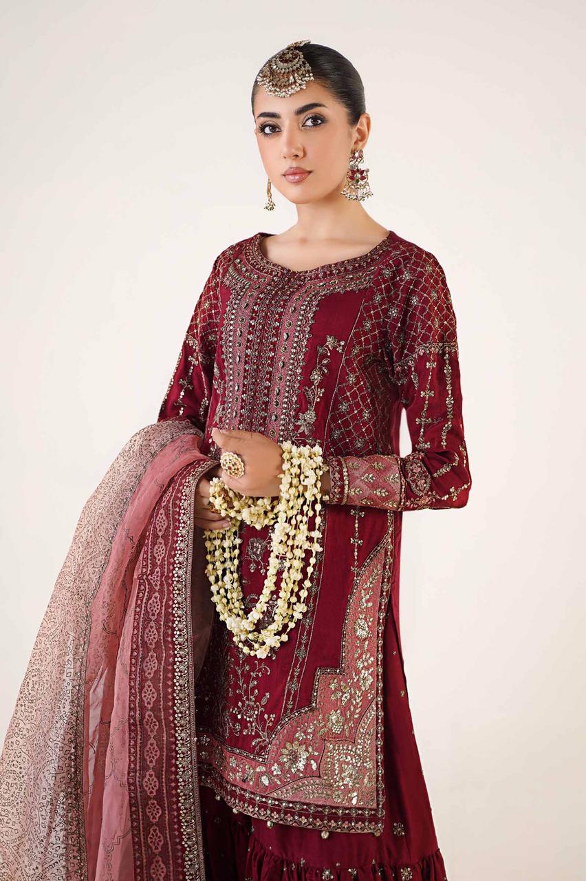 Gharara for women clothing (UNSTITCHED) by Kapra Collection