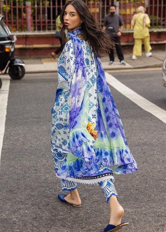 Mushq Blue Digital Printed Lawn Collection