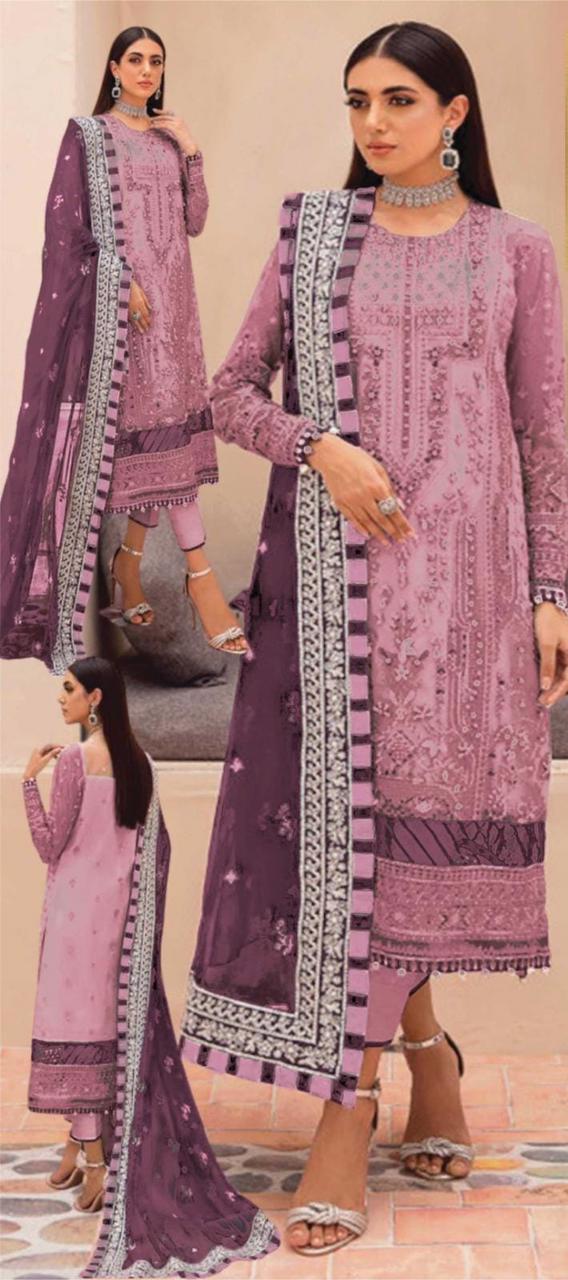 Fromal Net Embroidered (UNSTITCHED) by Kapra Collection - Kapra Collection