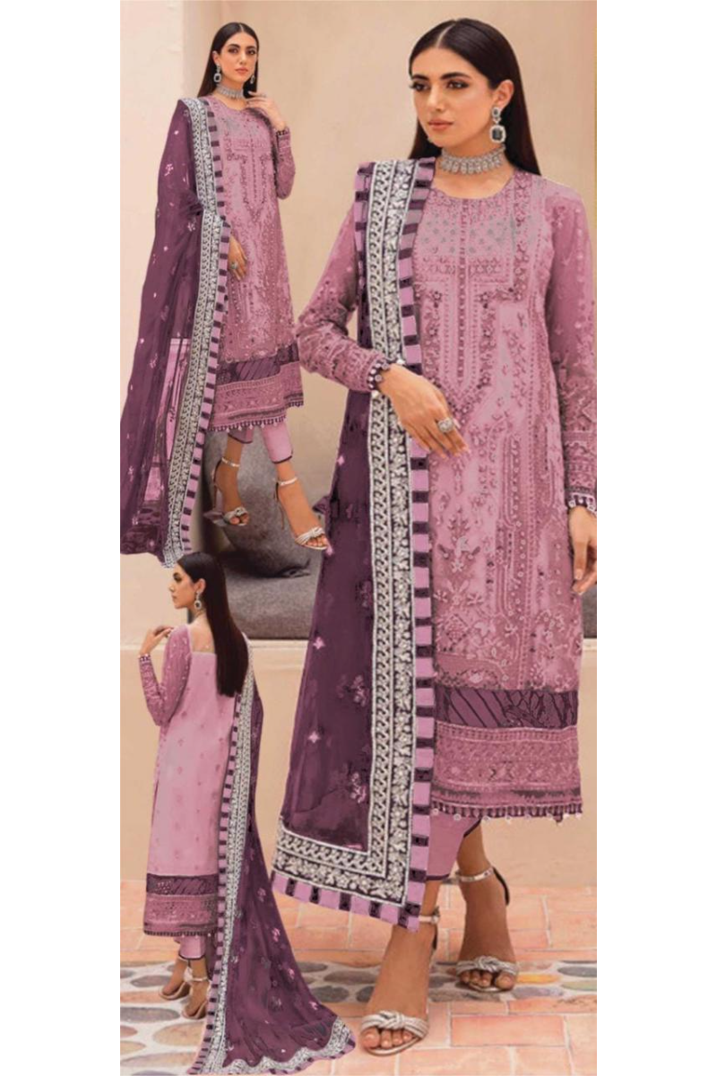 Fromal Net Embroidered (UNSTITCHED) by Kapra Collection - Kapra Collection
