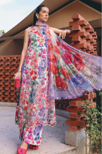 03-Piece Printd Lawn Suit - Unstitched - Kapra Collection