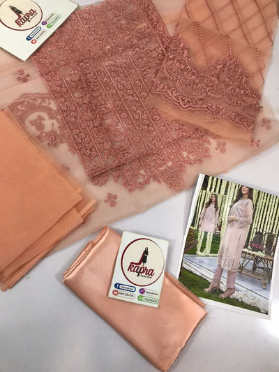 ORGANZA Fabric for women clothing (UNSTITCHED) by Kapra Collection - Kapra Collection
