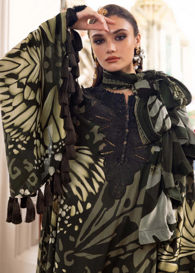 03-Piece Digital Printed Lawn Dress with dupatta - Kapra Collection