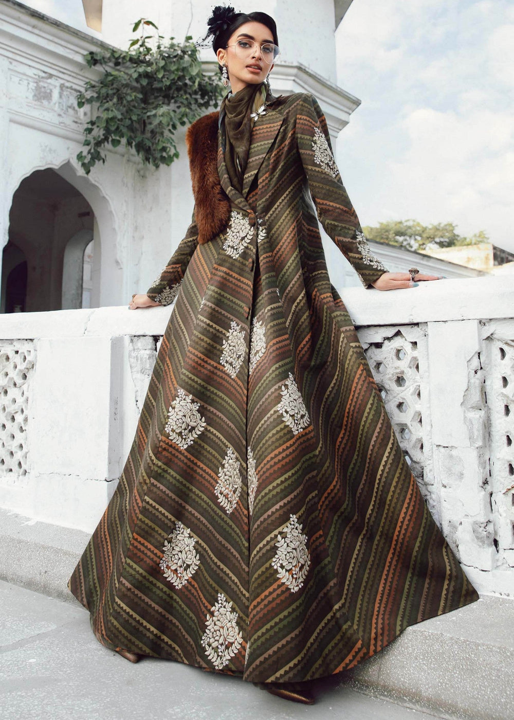 Maria-B 3 Piece Unstitched Embroidered Lawn Suit - Kapra Collection