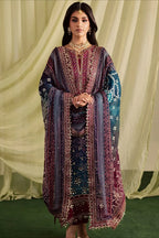 Digital Printed Lawn Embroiderd 3-Piece Suit - Kapra Collection