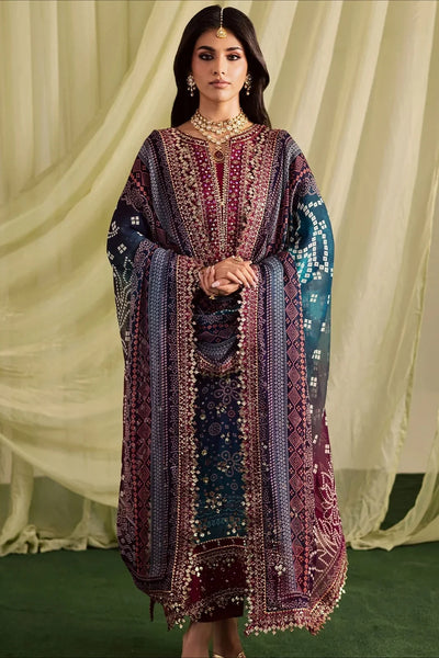 Digital Printed Lawn Embroiderd 3-Piece Suit - Kapra Collection