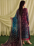 Digital Printed Lawn Embroiderd 3-Piece Suit - Kapra Collection