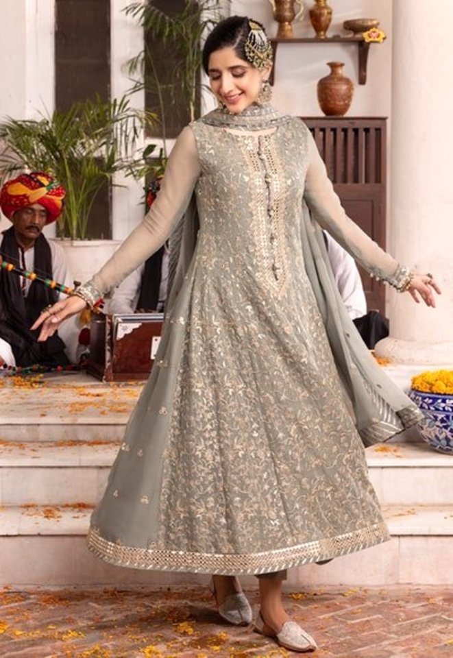 Asim jofa chiffon 9mm seq suit - Kapra Collection