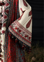 03-Piece Printed Law Suit - Unstitched - Kapra Collection