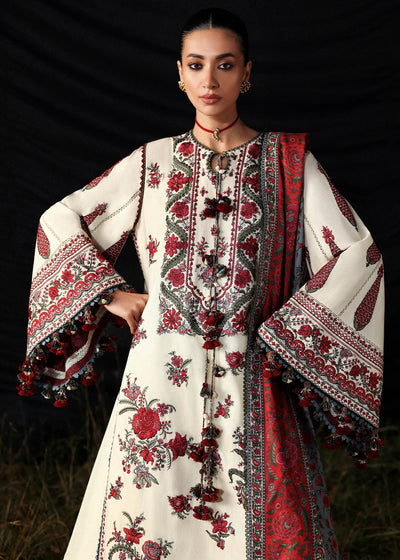 03-Piece Printed Law Suit - Unstitched - Kapra Collection