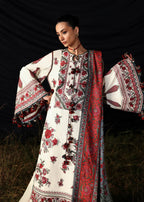 03-Piece Printed Law Suit - Unstitched - Kapra Collection