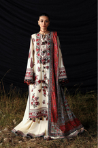 03-Piece Printed Law Suit - Unstitched - Kapra Collection