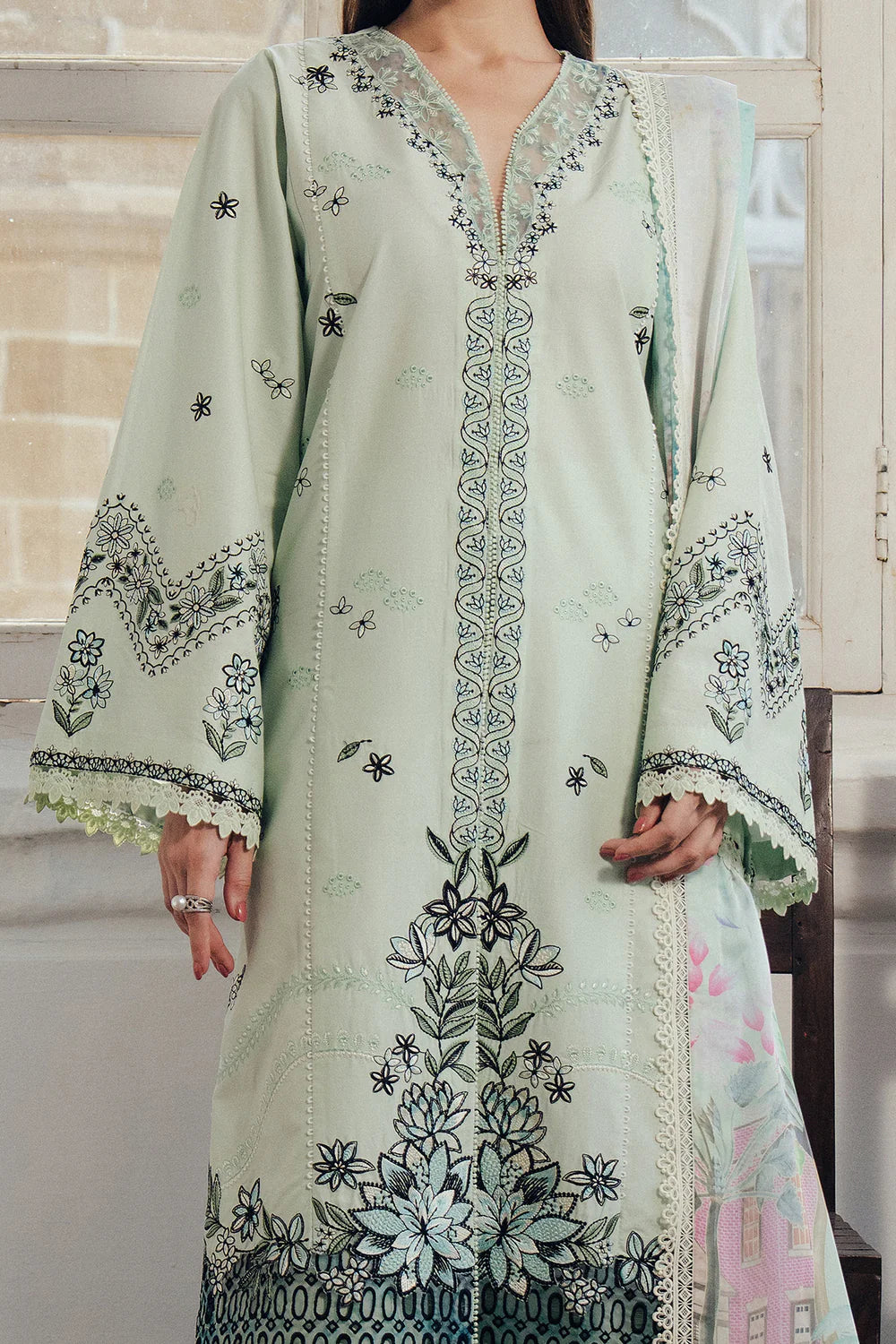 03-Piece Lawn Suit - Ready To Wear - Kapra Collection